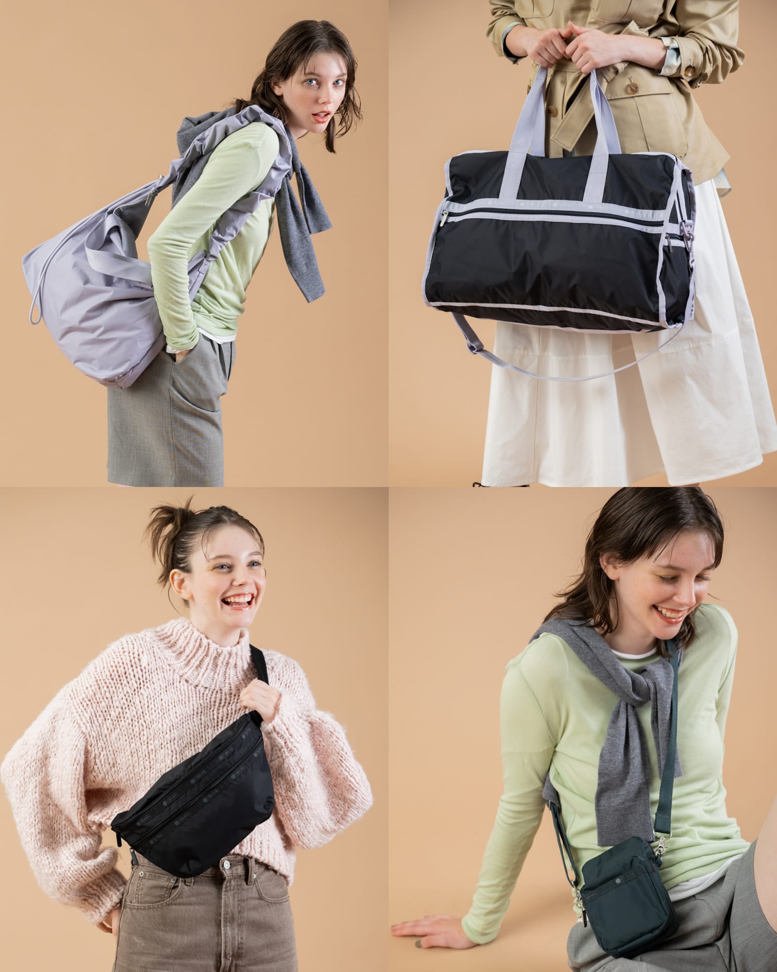 レスポートサック　トラベルバッグ♡ ANAオリジナル＞LeSportsac for ANA CARLIN ZIP TOP TOTE BAG