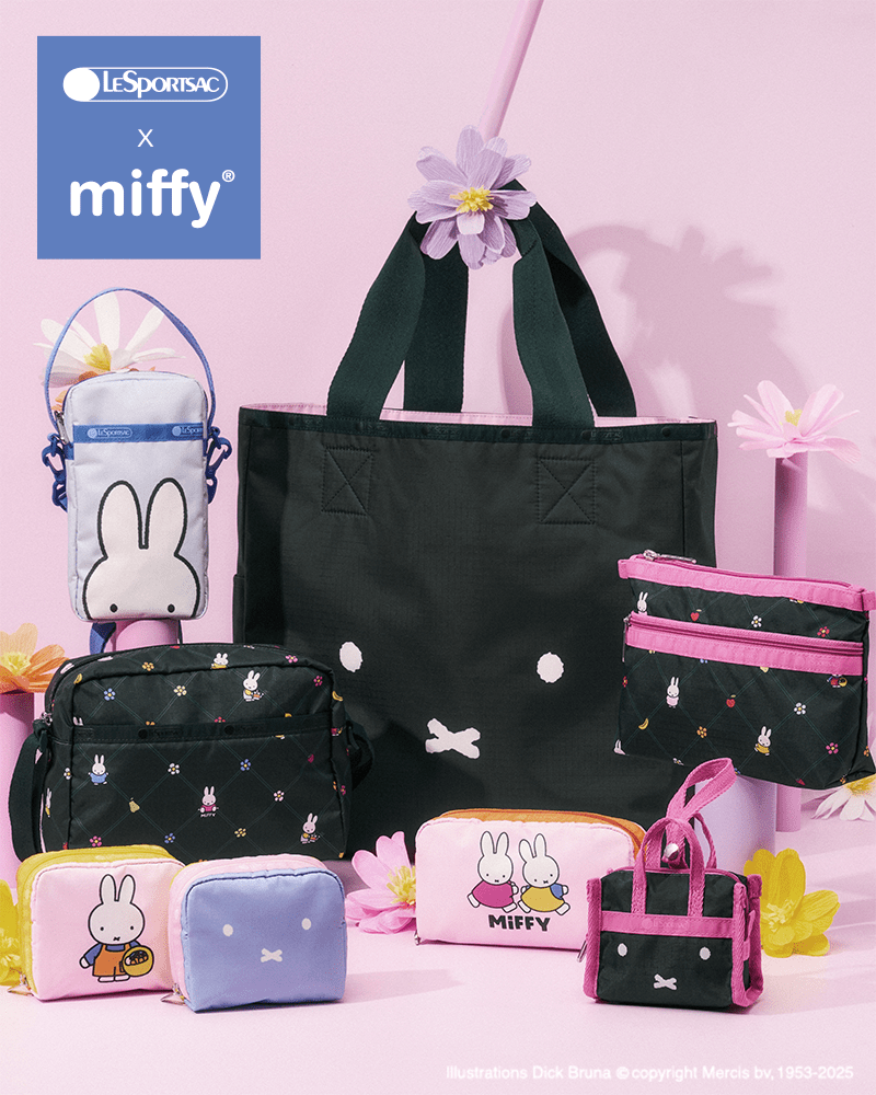 LeSportsac×Miffy ディック・ブルーナの永遠のキャラクターである「ミッフィー」とのコラボコレクション