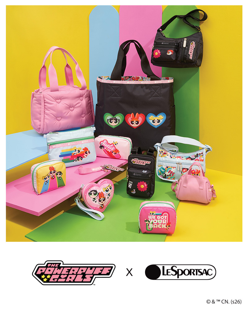 The Powerpuff Girls × LeSportsac カートゥーン ネットワークの大人気アニメ「パワパフガールズ ガールズ」とのコラボレーション