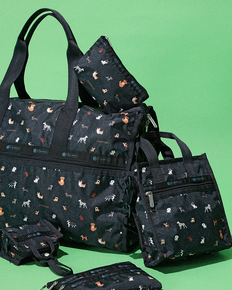 WOOF WONDERLAND さまざまな犬たちをピクセルアートで描いたプリント