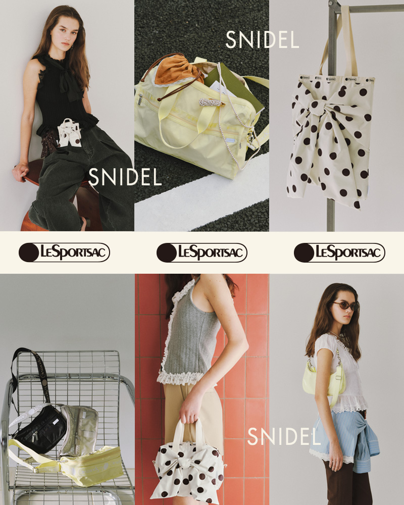 LeSportsac×SNIDEL SNIDELとの初のコラボレーションコレクション