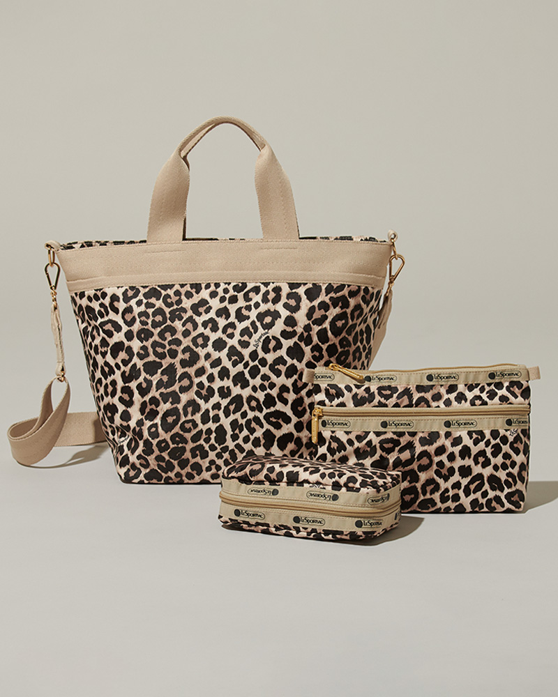 Latte Leopard ラテベージュがベースのレオパードプリント