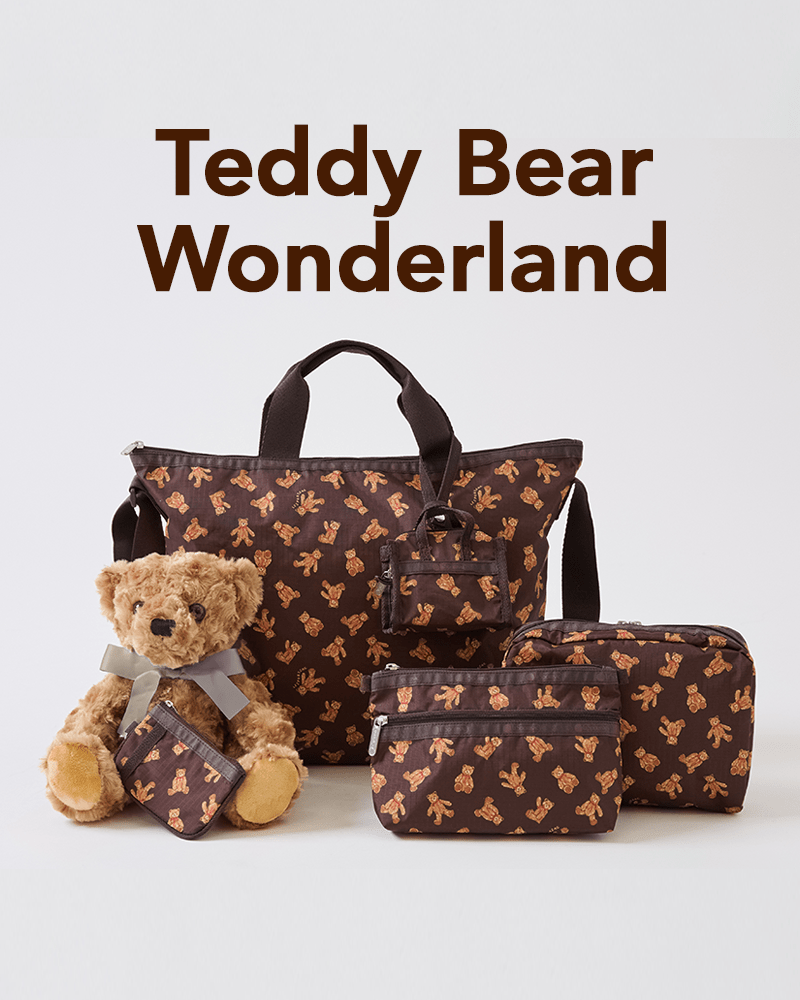 Teddy Bear Wonderland 赤いリボンがアクセントの愛らしいクマのデザイン