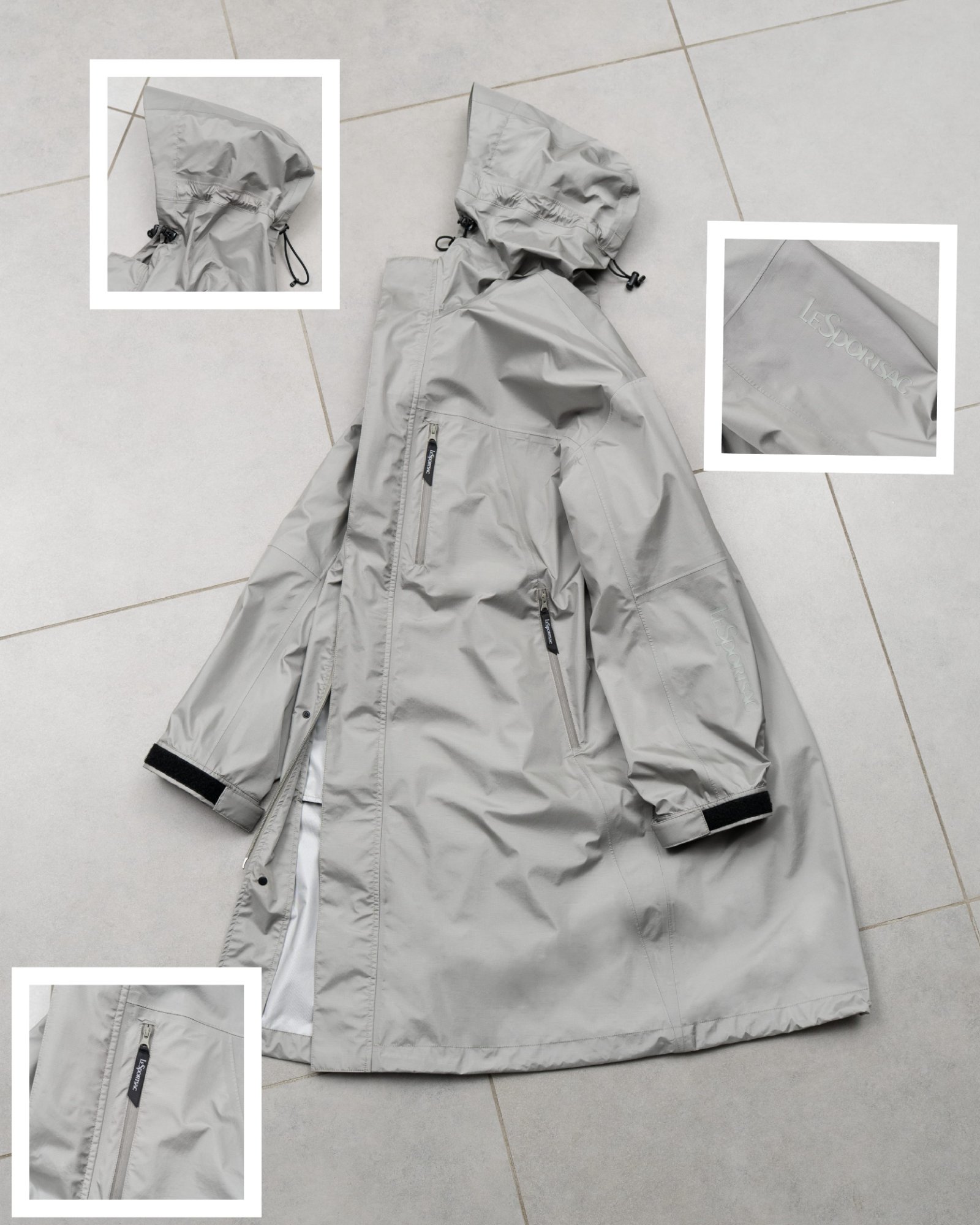 Nylon Three-layer Long Coat