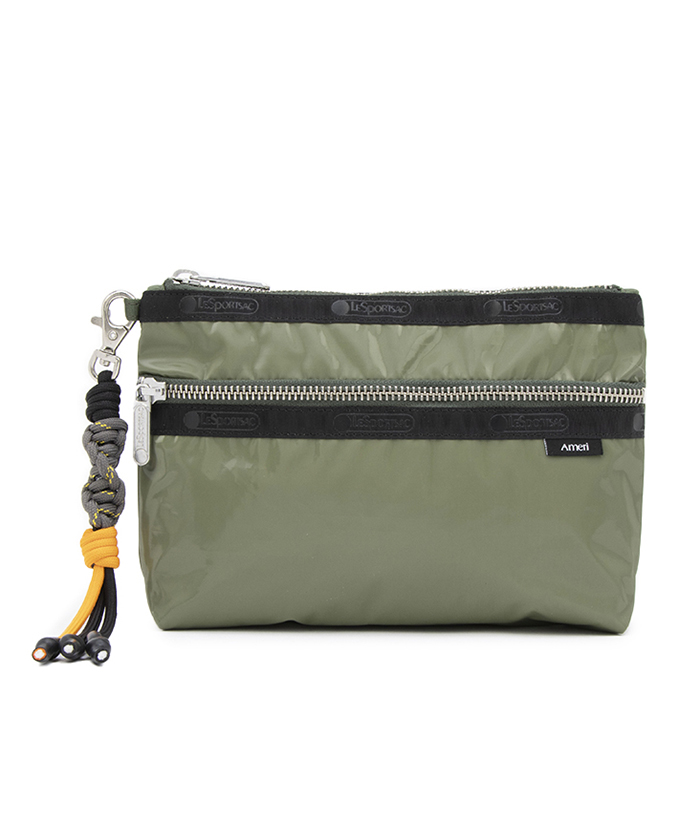 COSMETIC CLUTCH W / CHRMカーキシャインアメリ商品画像