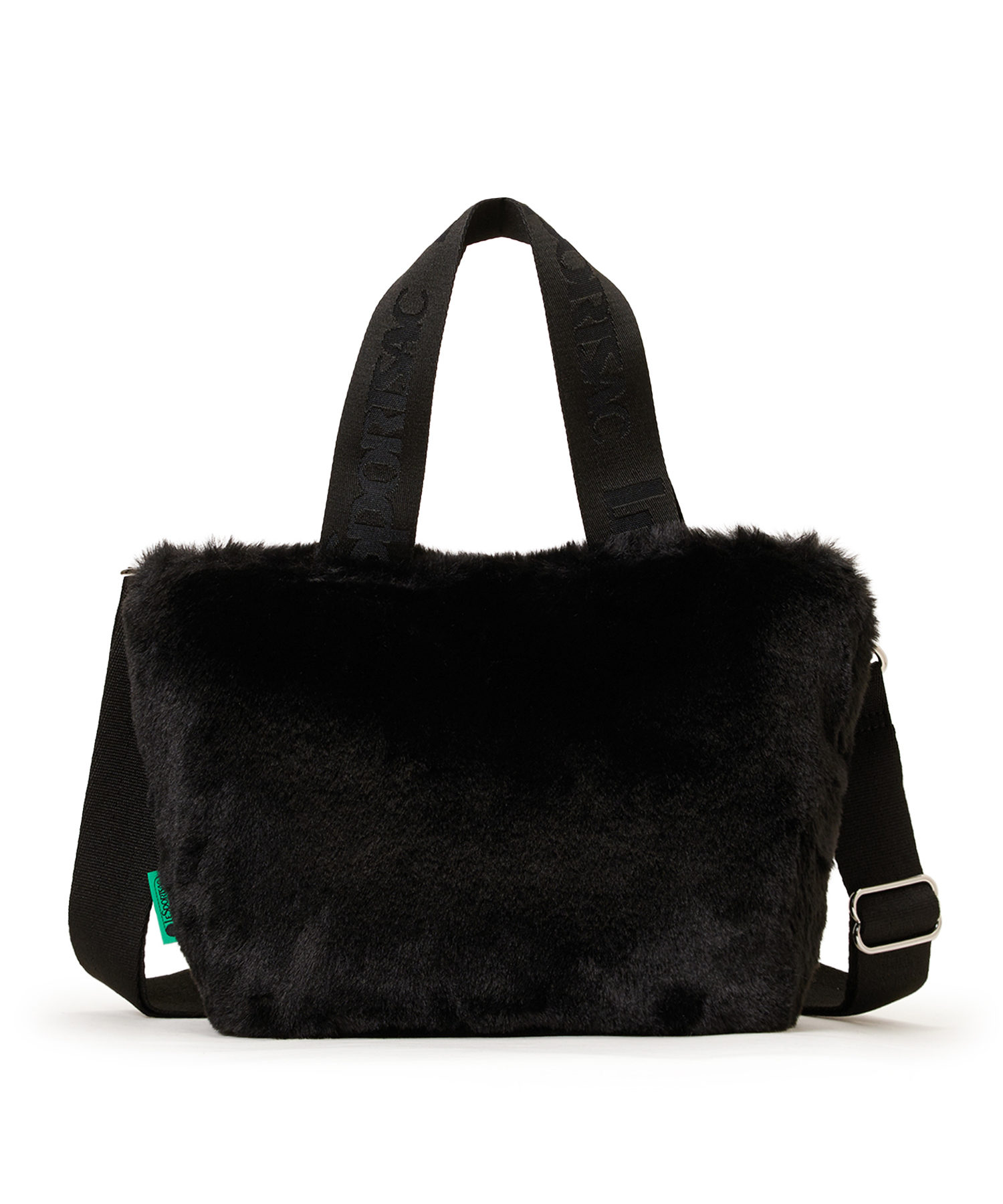FUR E/W TOTE ブラックフラッフィーファー