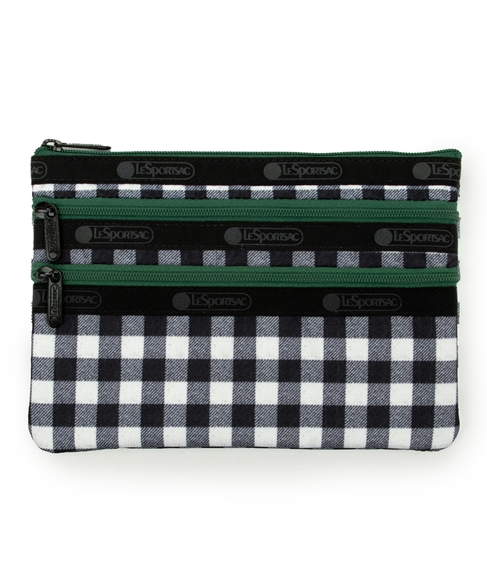 3-ZIP COSMETICクラシカルギンガム