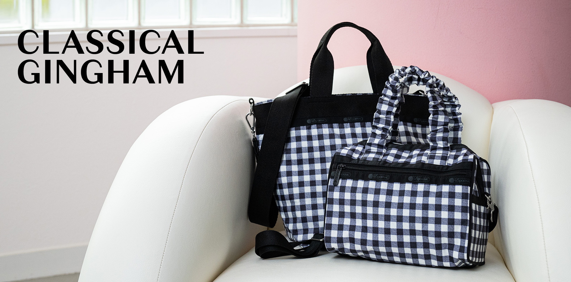 大特価！！レスポートサックギンガムチェックショルダーバッグ CLASSICAL GINGHAM｜レスポートサック公式｜LeSportsac