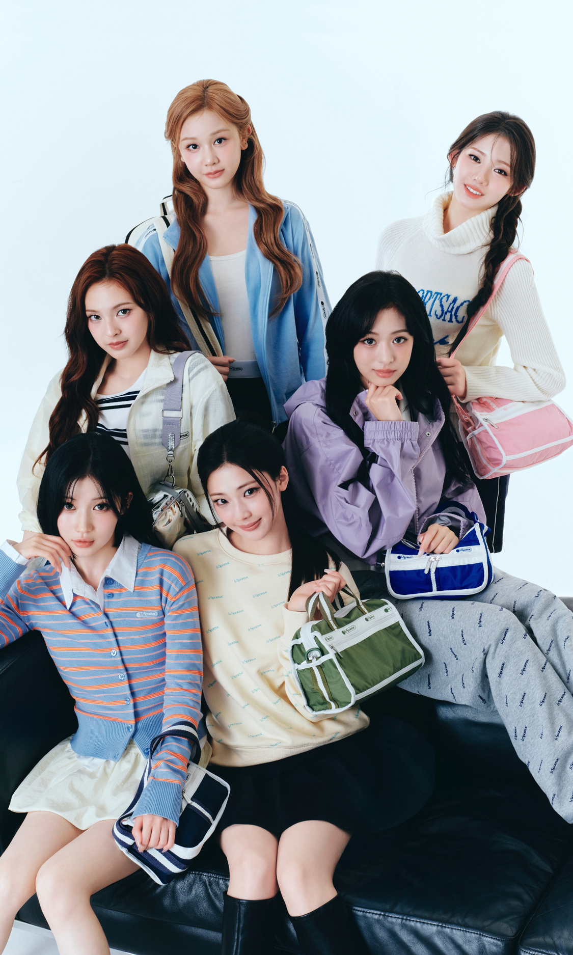 BBABYMONSTER × LeSportsac ビジュアル