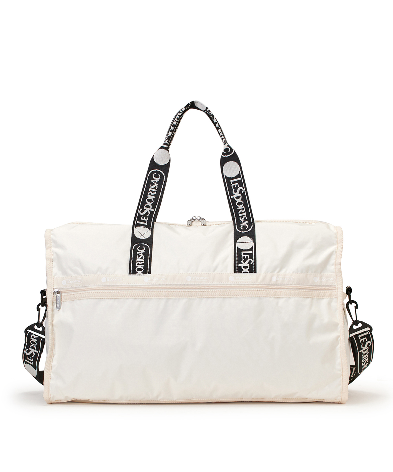 希少【レスポートサック】ビッグ ロゴ3Dメッシュ ボディバッグ ジャガード白×黒 SMALL EVERYDAY BAG ロゴジャカードブラック｜レスポートサック