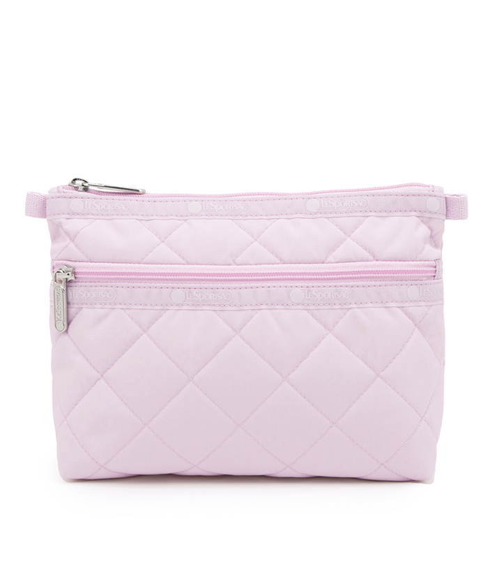 PERFECT COSME POUCH2マシュマロピンクキルトコスメティック