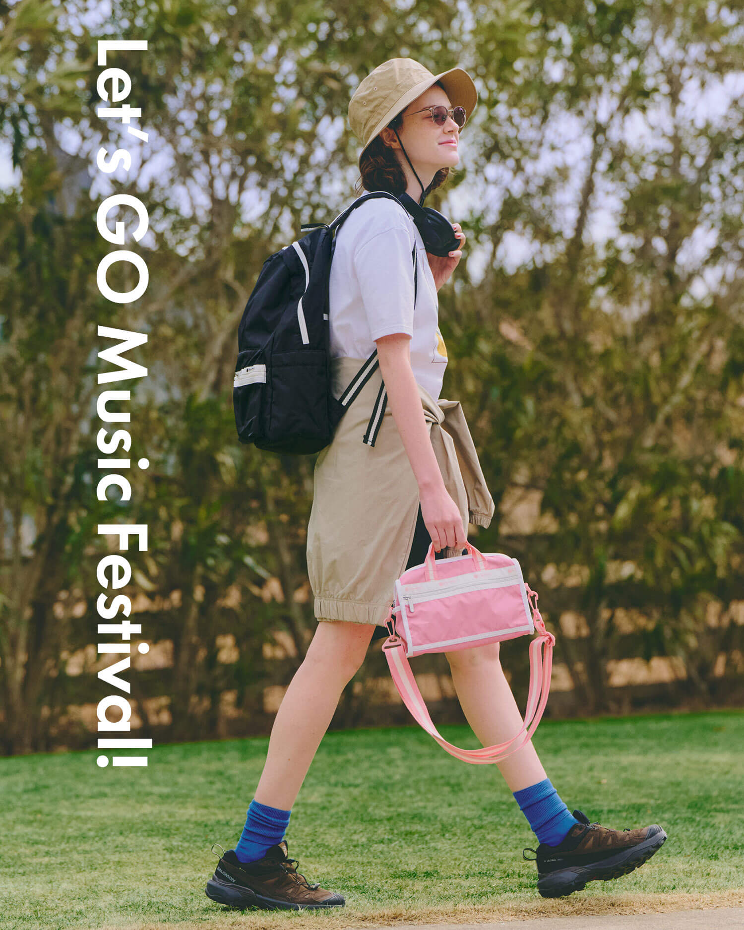 HERITAGE BELT BAGディープシーブルー