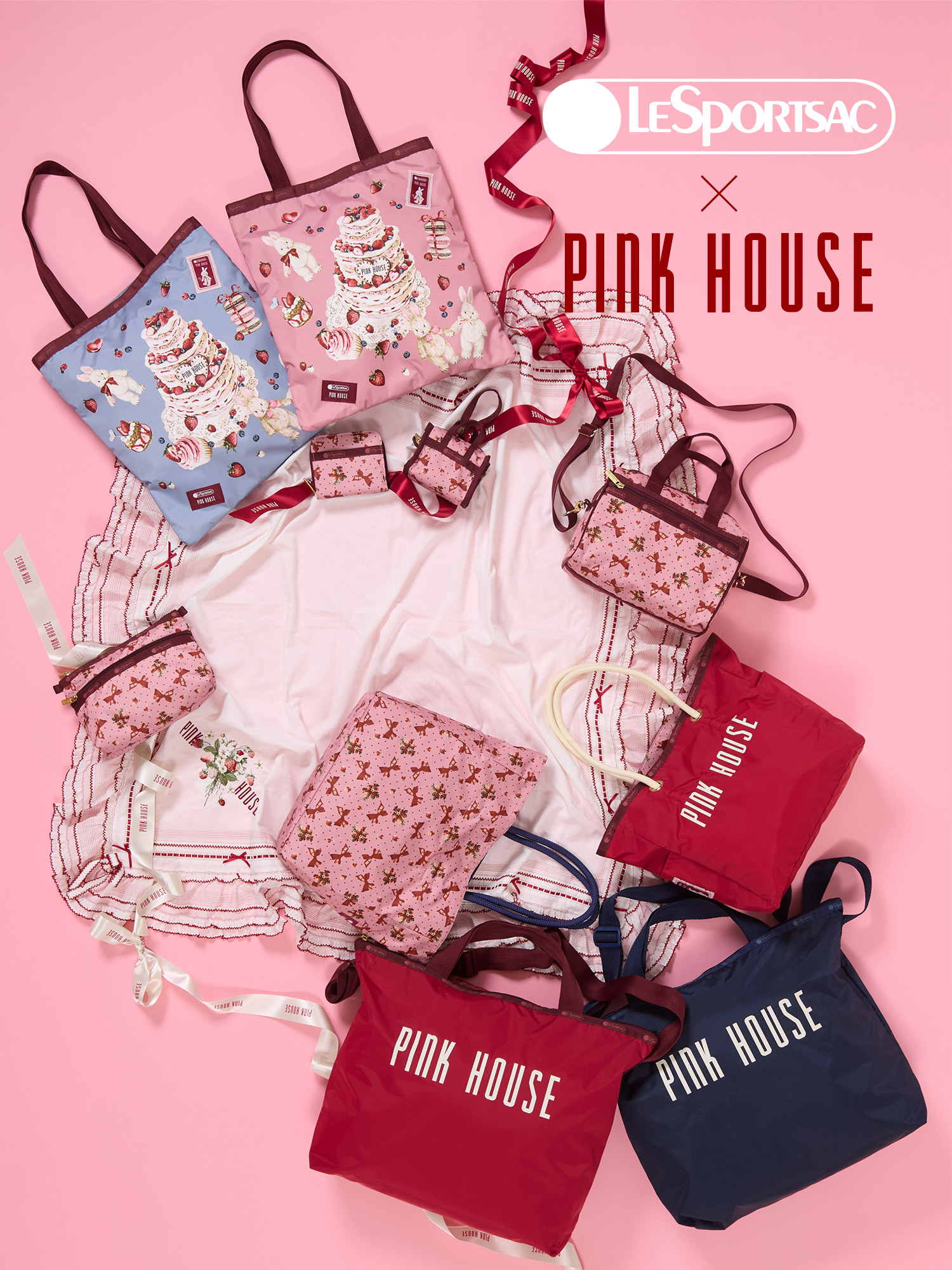 LeSportsac×PINK HOUSE メインビジュアル