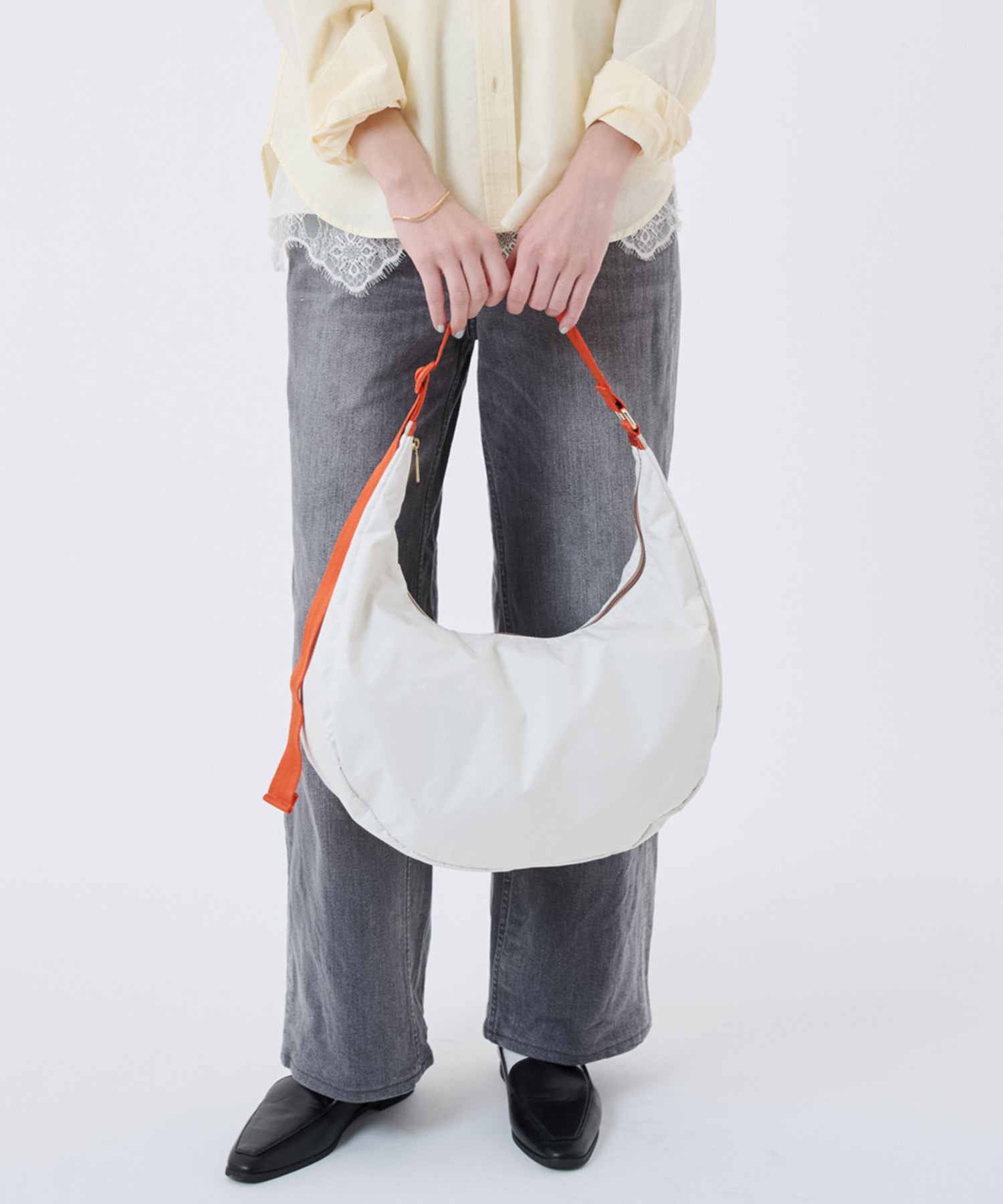 LG HAMMOCK ADJ BAG メレンゲ/マンダリンウェビングの商品画像