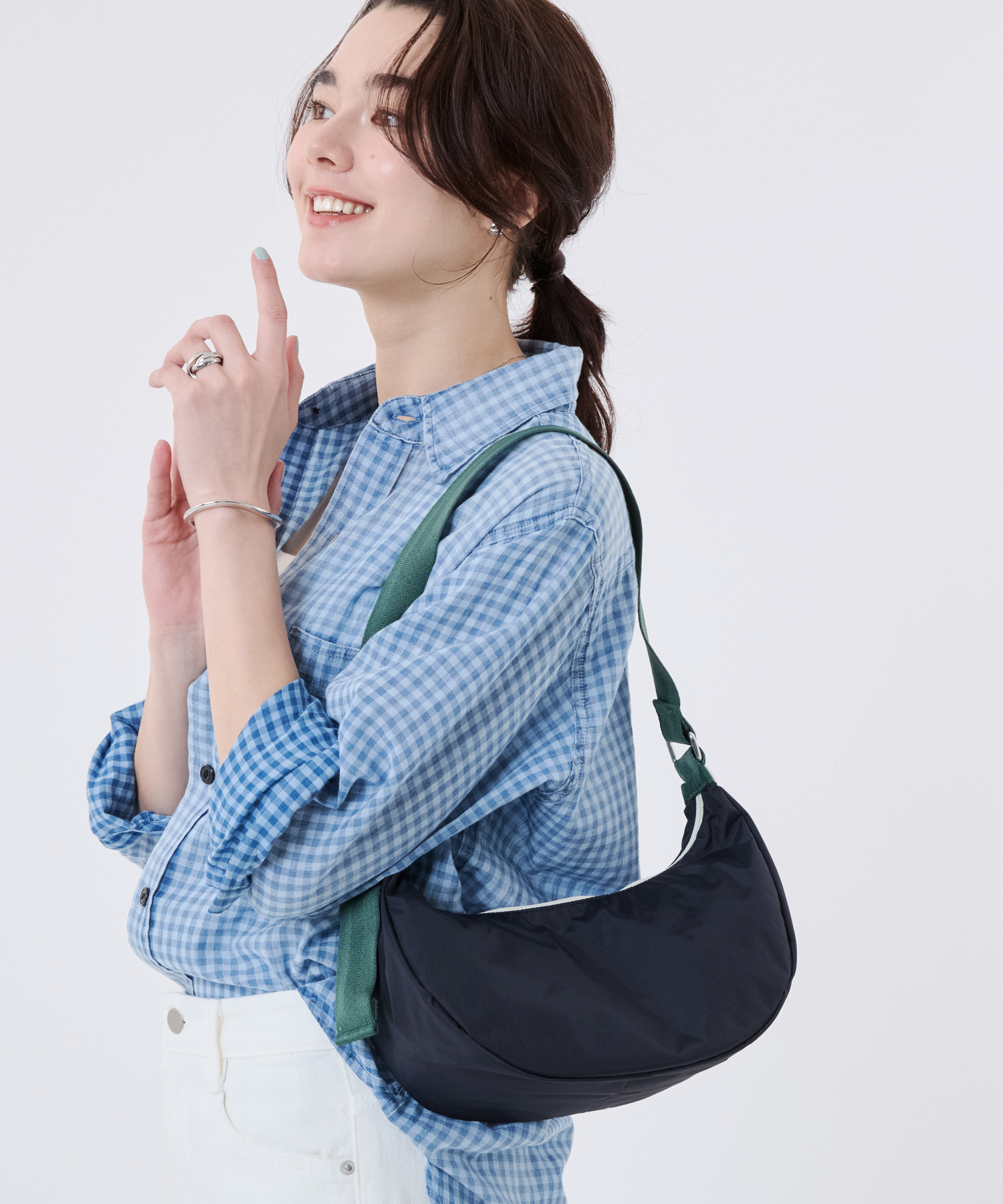 MED HAMMOCK ADJ BAG ディープシー/ボトルグリーンウェビングの商品画像