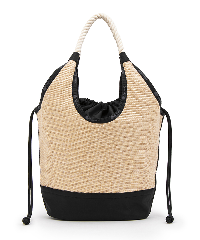 LG DIAMOND TOTEブラックラフィア